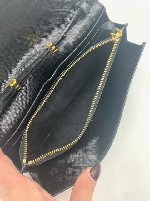 Prada Wallet on Chain Saffiano Leather