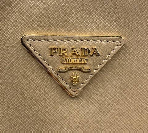 Prada Galleria Large Tote Bag in Beige