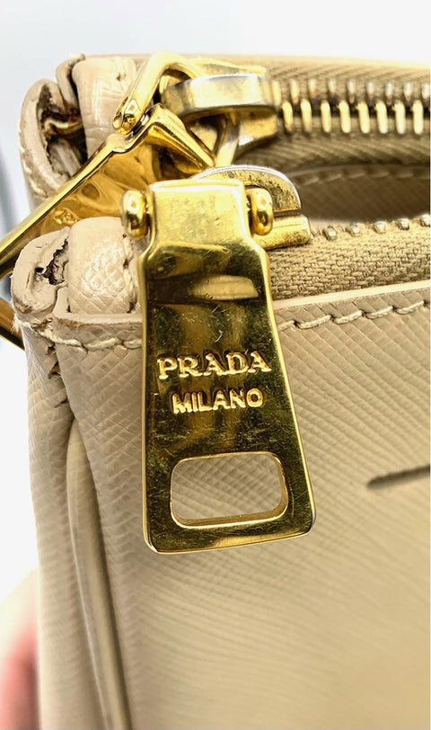 Prada Galleria Large Tote Bag in Beige