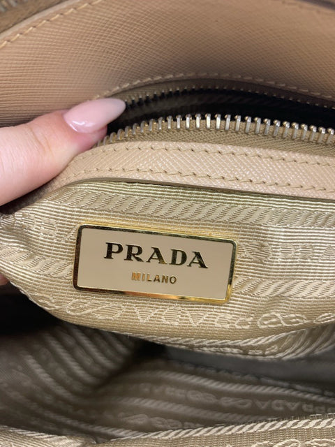 Prada Galleria Large Tote Bag in Beige