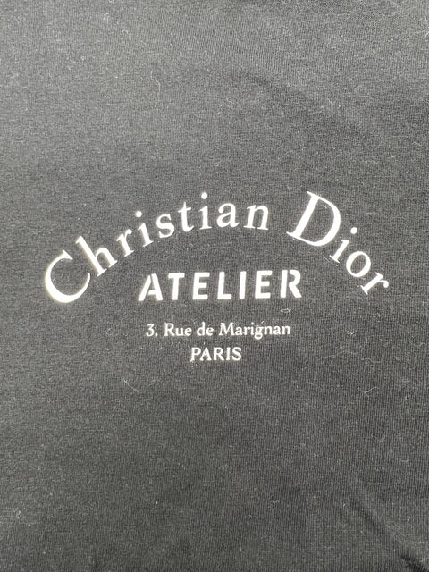Christian Dior Unisex Atelier Logo Crewneck T-Shirt
