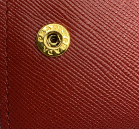 Prada Wallet on Chain in Saffiano Leather