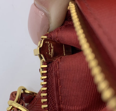 Prada Wallet on Chain in Saffiano Leather