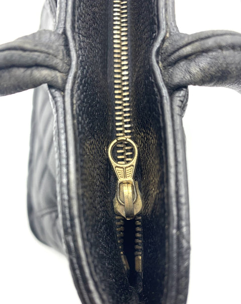 Chanel Black Medallion Tote in Caviar Leather