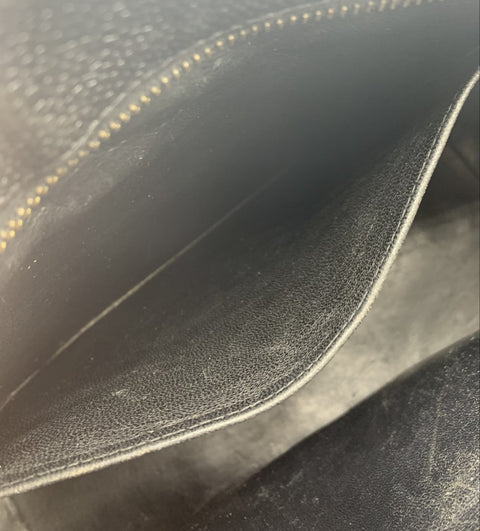 Chanel Black Medallion Tote in Caviar Leather