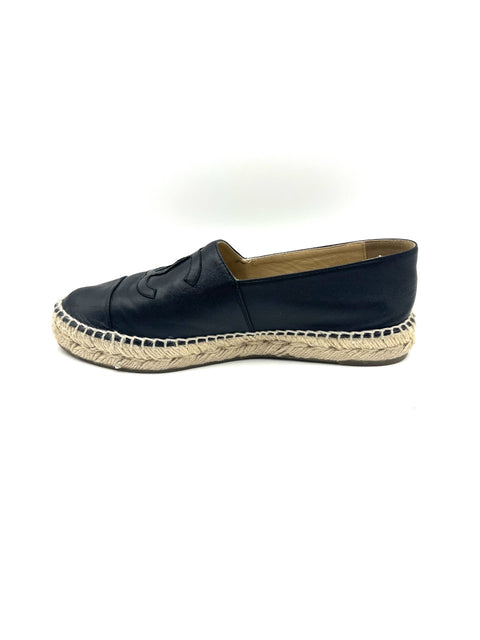 Chanel Espadrilles in Black Lambskin