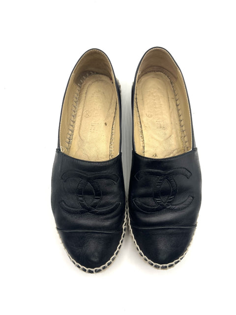 Chanel Espadrilles in Black Lambskin