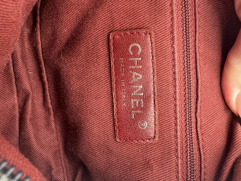 Chanel Cambon Club Classic Ligne Line Pochette Bag