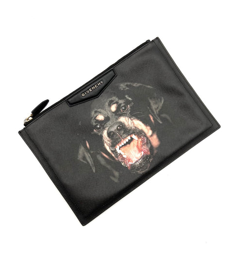 Givenchy Antigona Rottweiler Black Clutch