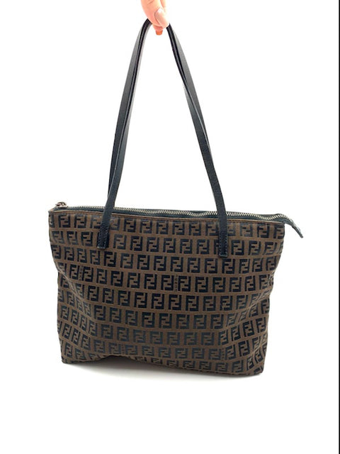 Fendi Hand Bag in Zucchino Canvas