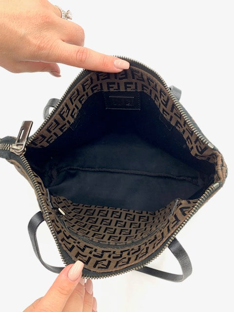 Fendi Hand Bag in Zucchino Canvas