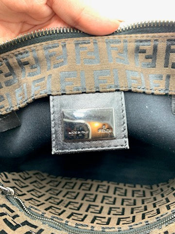 Fendi Hand Bag in Zucchino Canvas