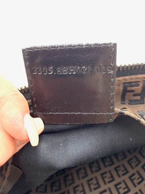 Fendi Hand Bag in Zucchino Canvas