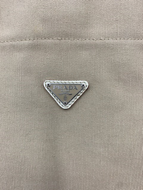 Prada Canvas and Leather Tote Bag