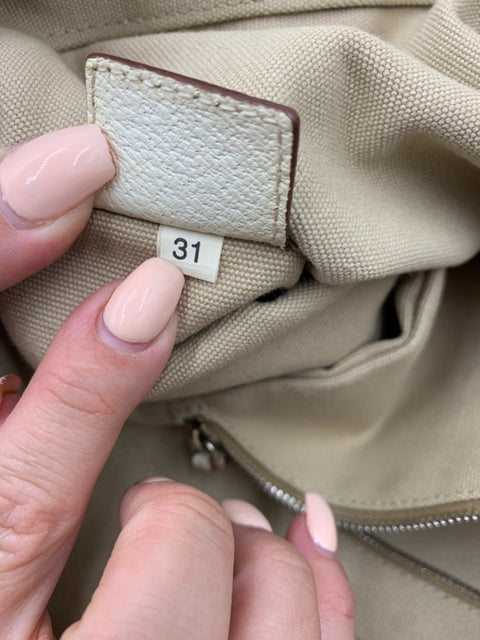Prada Canvas and Leather Tote Bag