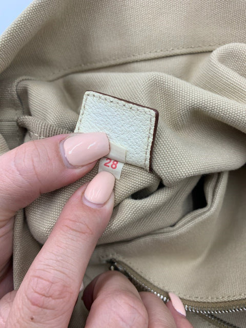 Prada Canvas and Leather Tote Bag