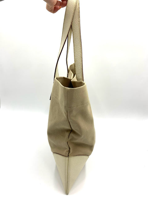 Prada Canvas and Leather Tote Bag