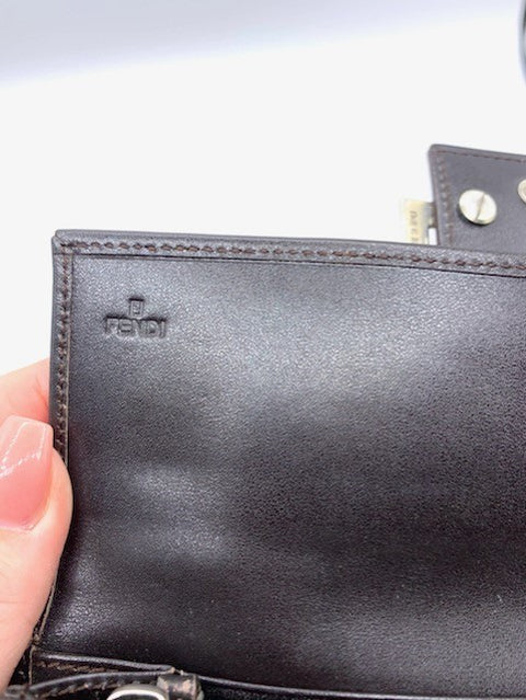 Fendi Zucca Long Wallet in Zucca Canvas