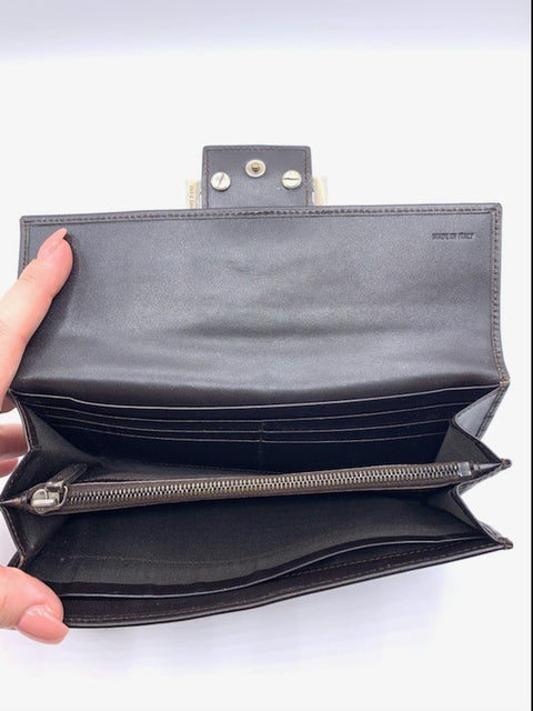 Fendi Zucca Long Wallet in Zucca Canvas