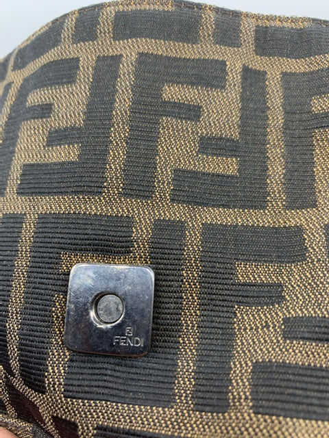 Fendi Baguette in Zucca Canvas