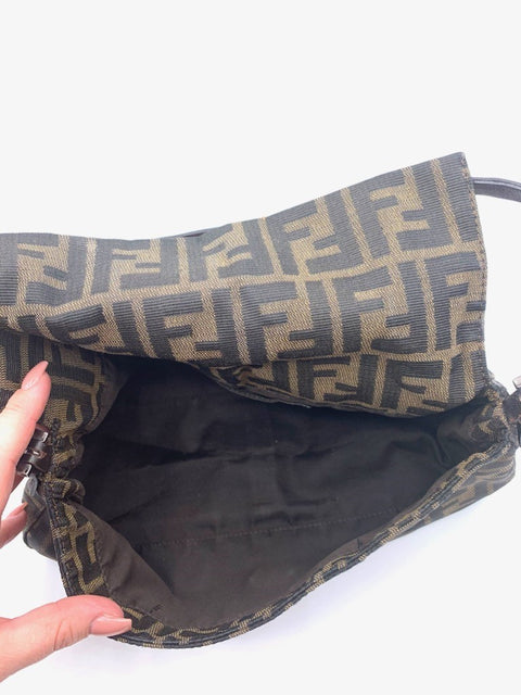 Fendi Baguette in Zucca Canvas