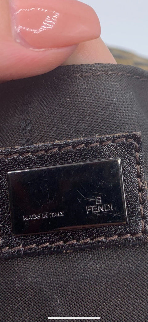 Fendi Baguette in Zucca Canvas