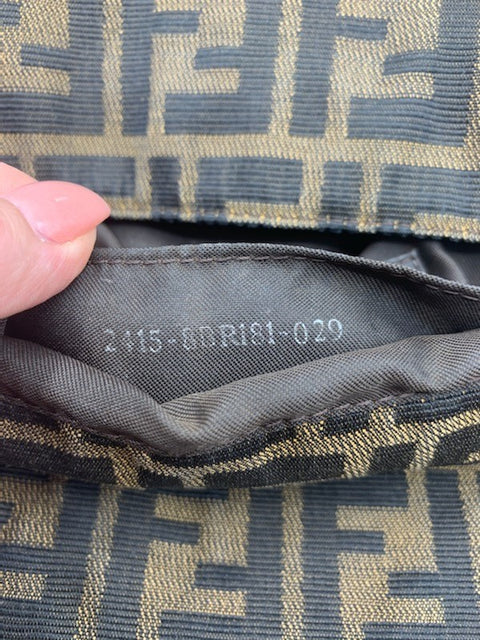 Fendi Baguette in Zucca Canvas
