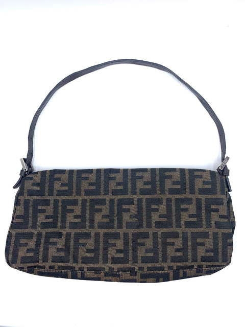 Fendi Baguette in Zucca Canvas