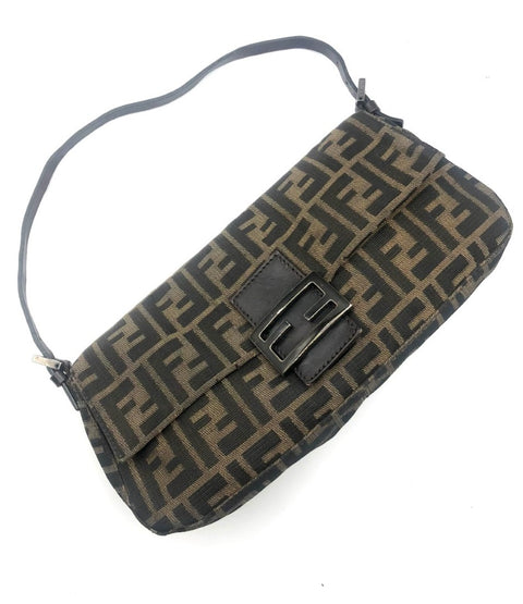 Fendi Baguette in Zucca Canvas
