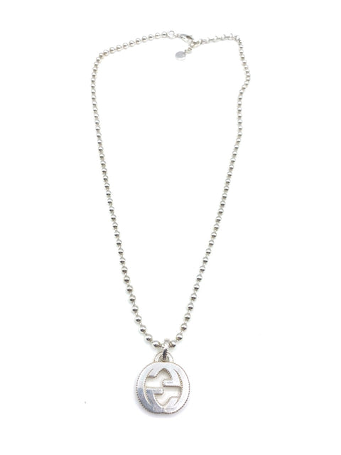 Gucci Interlocking G Necklace in Silver