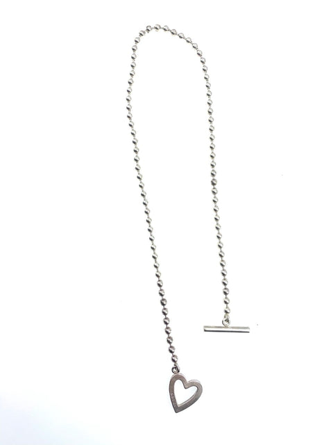 Gucci Boule Heart Toggle Necklace in Sterling Silver