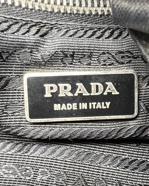 Prada Nylon and Leather Tote Bag