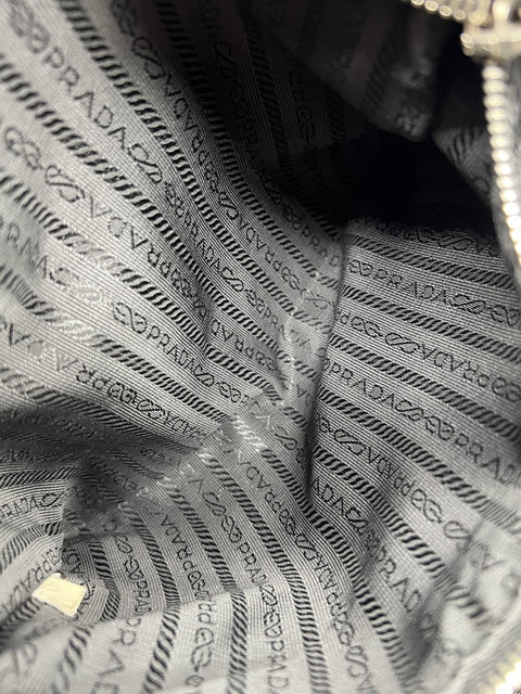 Prada Nylon and Leather Tote Bag