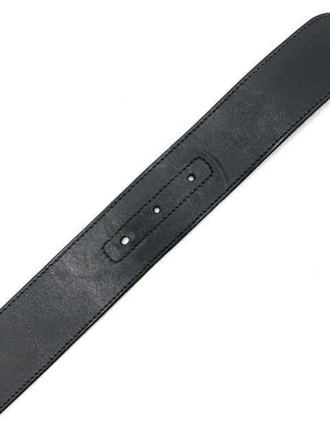 Gucci Black Interlocking G Leather Belt