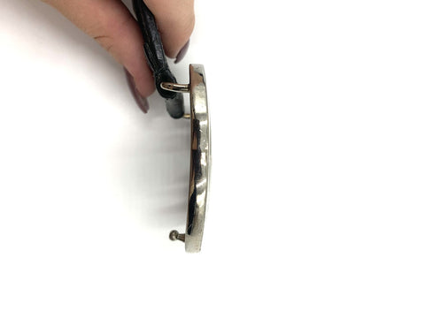 Gucci Black Interlocking G Leather Belt