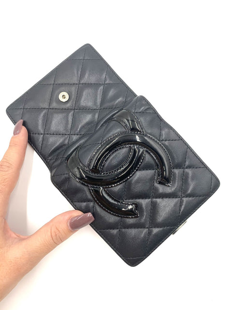 Chanel Cambon Line Gamaguchi Bifold Wallet