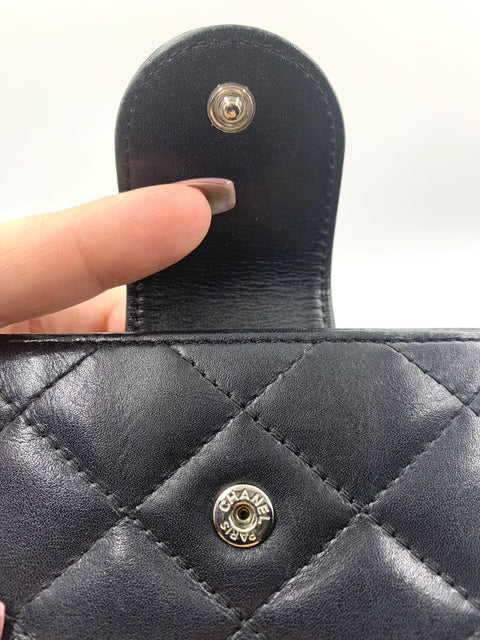 Chanel Cambon Line Gamaguchi Bifold Wallet