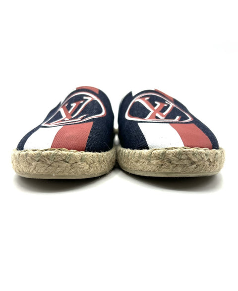 Louis Vuitton Denim Logo Espadrilles