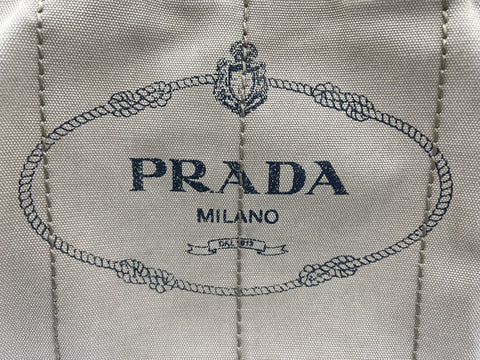 Prada Canvas Canapa Tote Bag