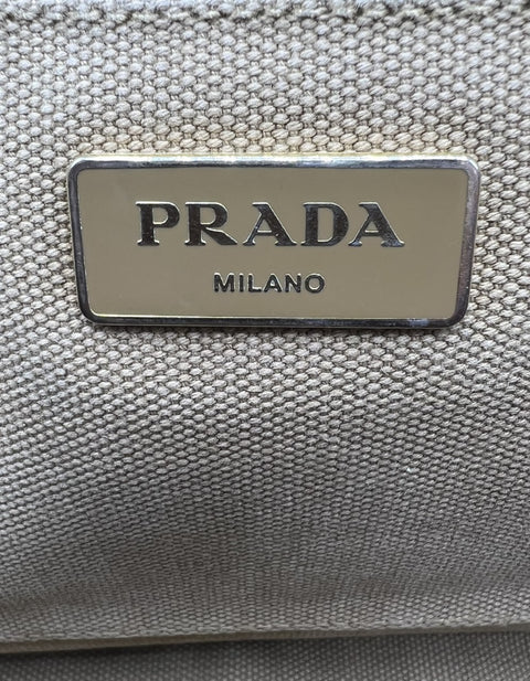 Prada Canvas Canapa Tote Bag