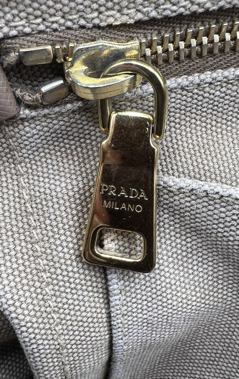 Prada Canvas Canapa Tote Bag