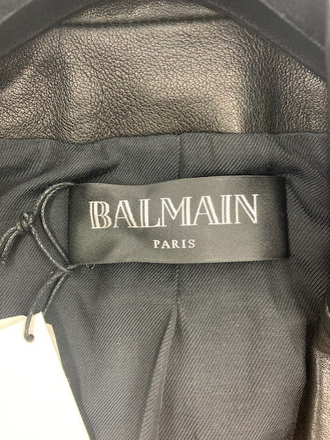 Balmain Leather Blazer Jacket