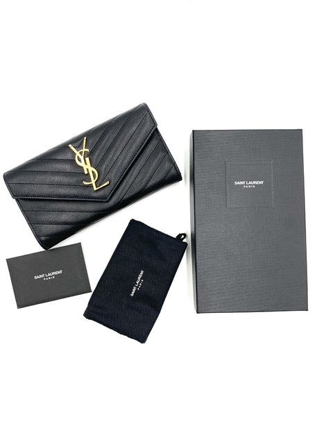 Saint Laurent Monogram Large Flap Wallet
