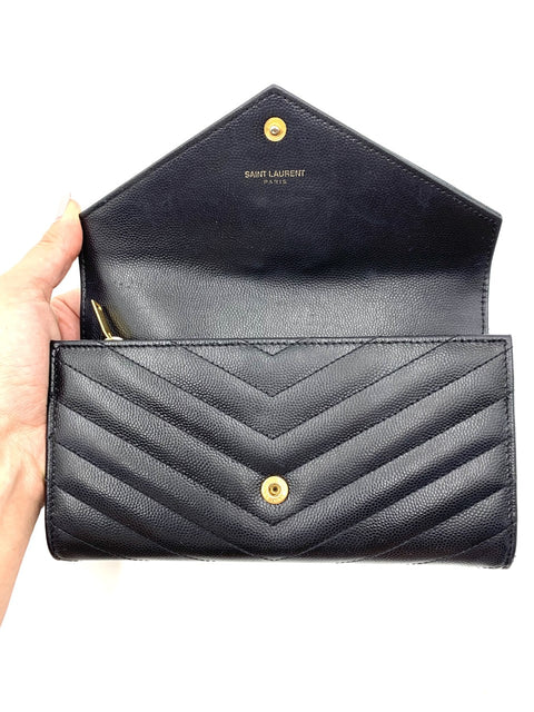 Saint Laurent Monogram Large Flap Wallet