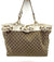Gucci Tote Bag with Scarf GG Canvas and Leather