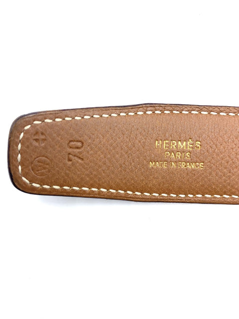 Hermes Constance H Reversible Belt