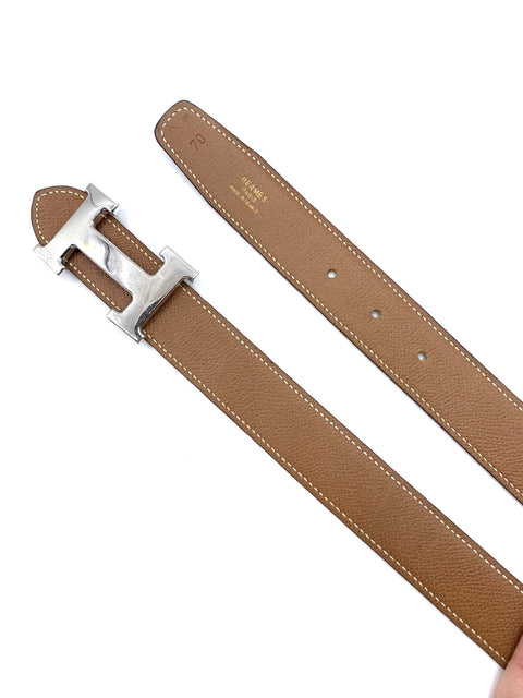 Hermes Constance H Reversible Belt